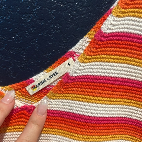 Marine layer woven multicolor stripe top - Picture 2 of 3